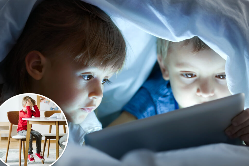 What is the time on the screen "block" children's vision and cause behavioral problems