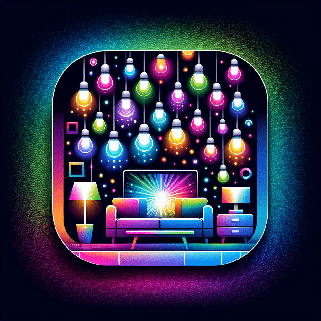 smart lights with color-changing features