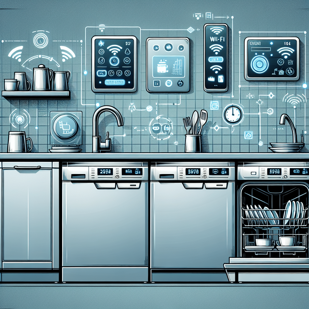 Wi-Fi enabled smart dishwashers for hassle-free cleaning